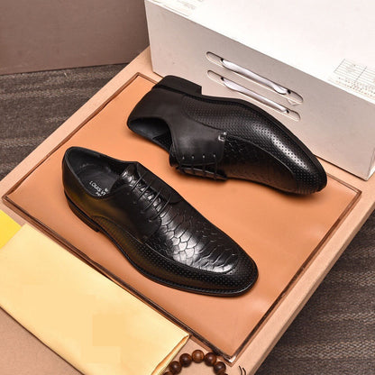 Men’s Genuine Leather Loafers Luxurious Dress Shoes