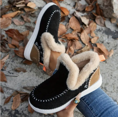 Soft, plush slip-on sneakers for cozy feet