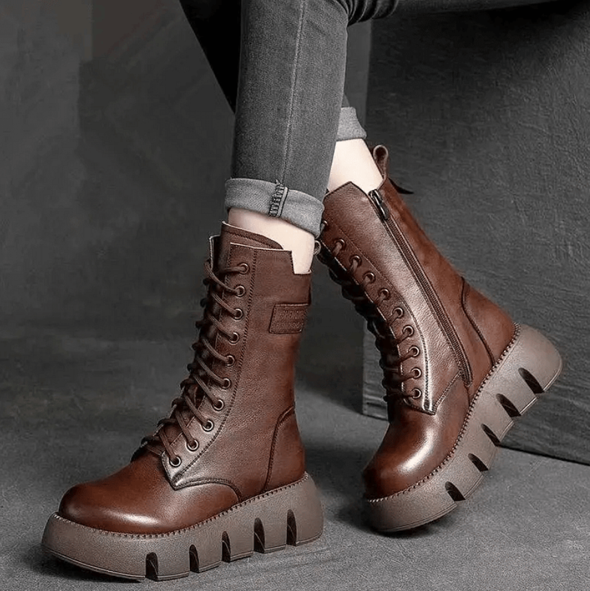 Retro high top martin boots