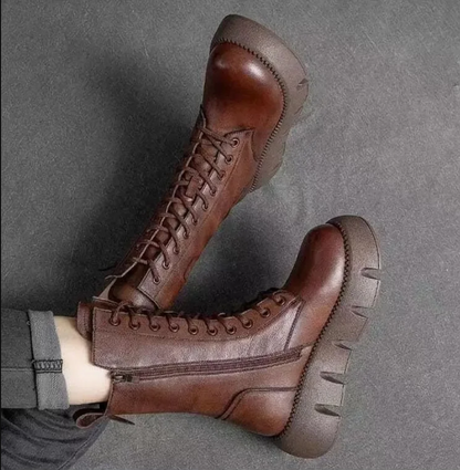 Retro high top martin boots