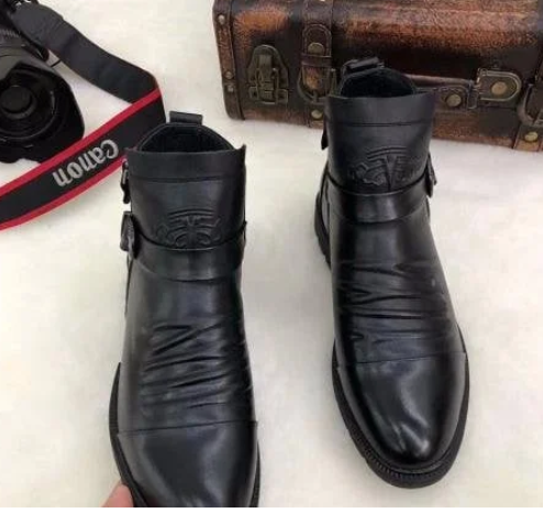 🔥Hot Sale 45% OFF🔥 Men Hand Embossed Zipper Martin Boots