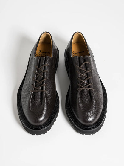 Ebano Grained Calf Leather Edouard Derbies