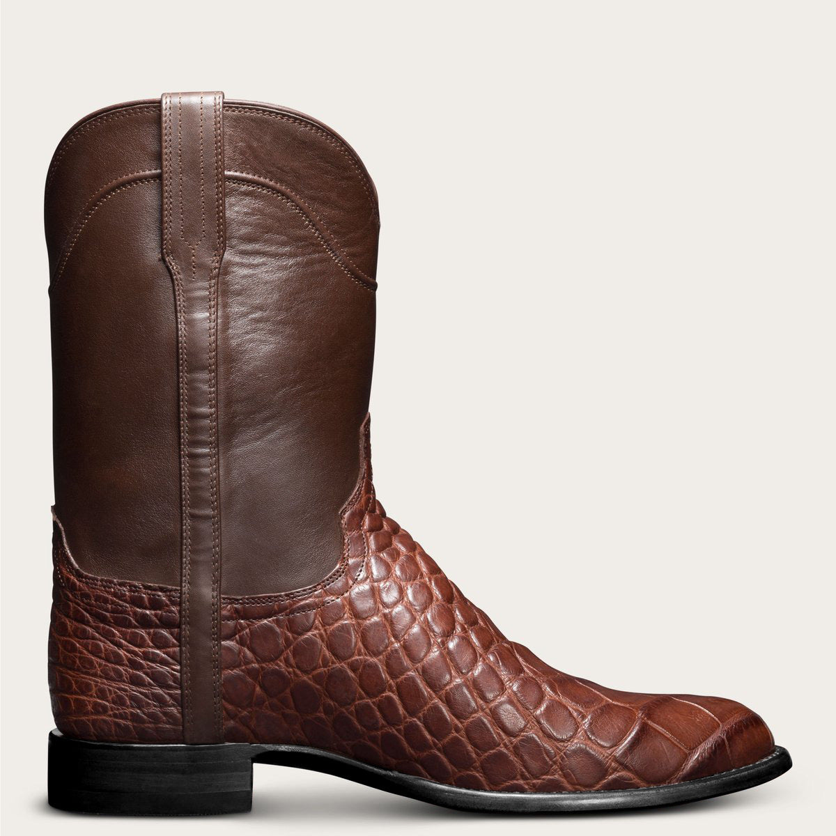 Crocodile print vintage boots