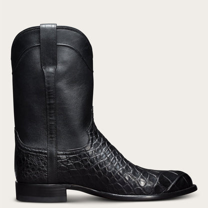 Crocodile print vintage boots