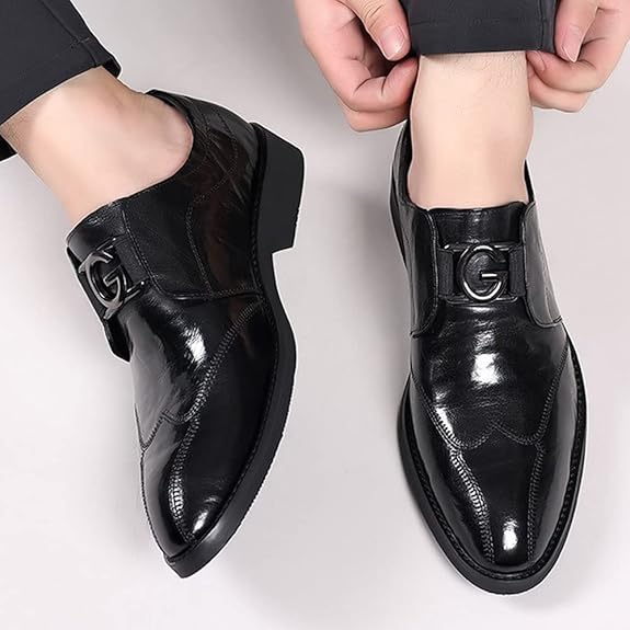 Mens Dress Shoes Business Leather Penny Loafers