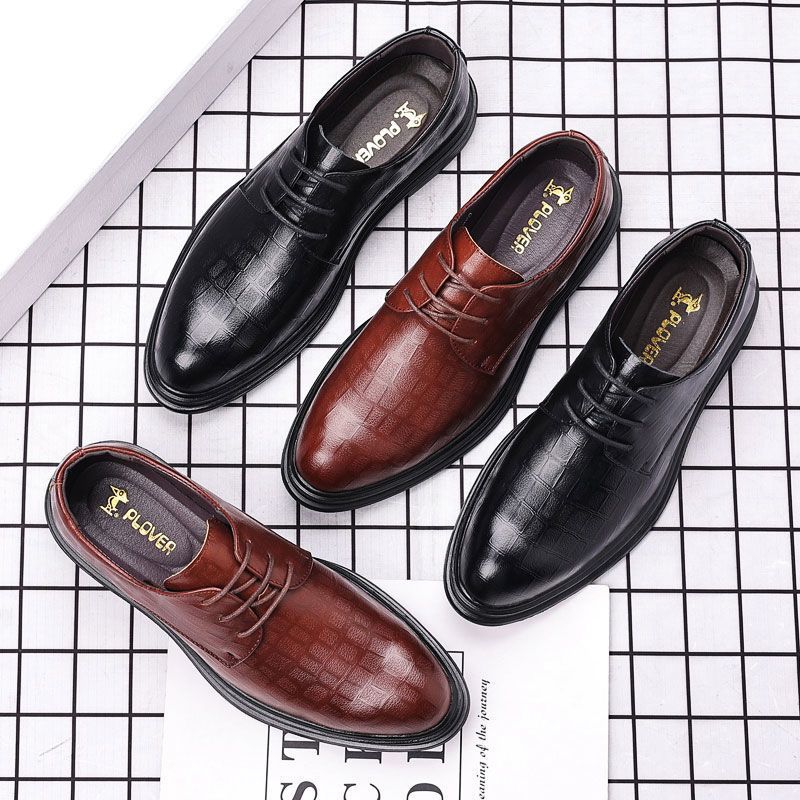 Woodpecker men's genuine leather business casual shoes