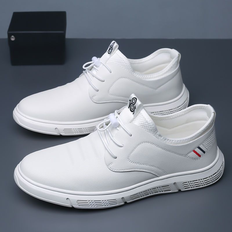 Men's stylish casual leather shoes comfortable soft leather