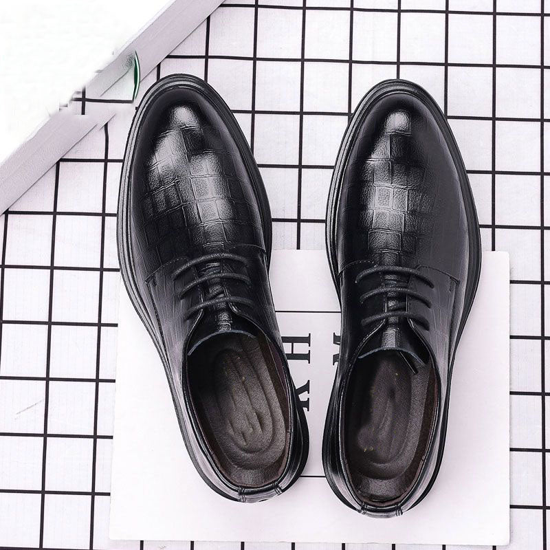 Woodpecker men's genuine leather business casual shoes