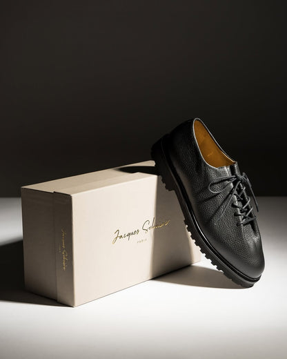 Ebano Grained Calf Leather Edouard Derbies