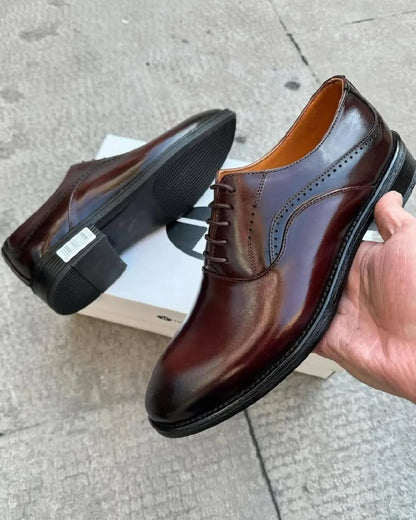 men's high-end business formal leather shoes genuine leather breathable