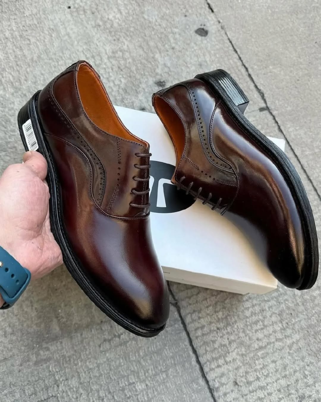 men's high-end business formal leather shoes genuine leather breathable