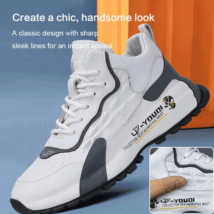 Men's height increasing platform casual shoes