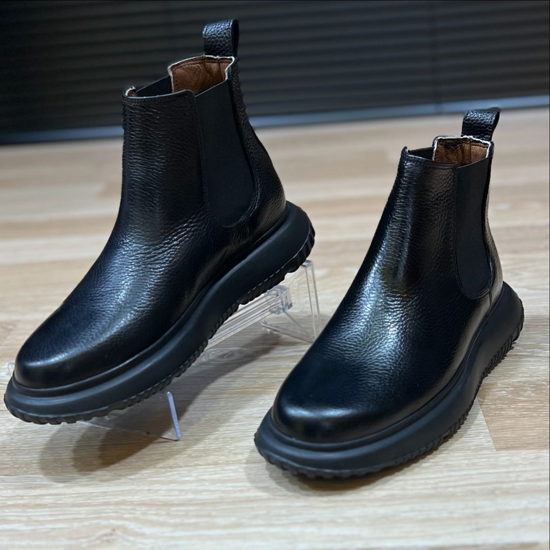 Genuine leather casual boots