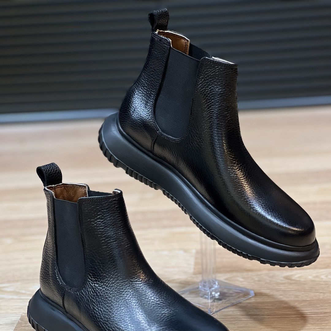 Genuine leather casual boots