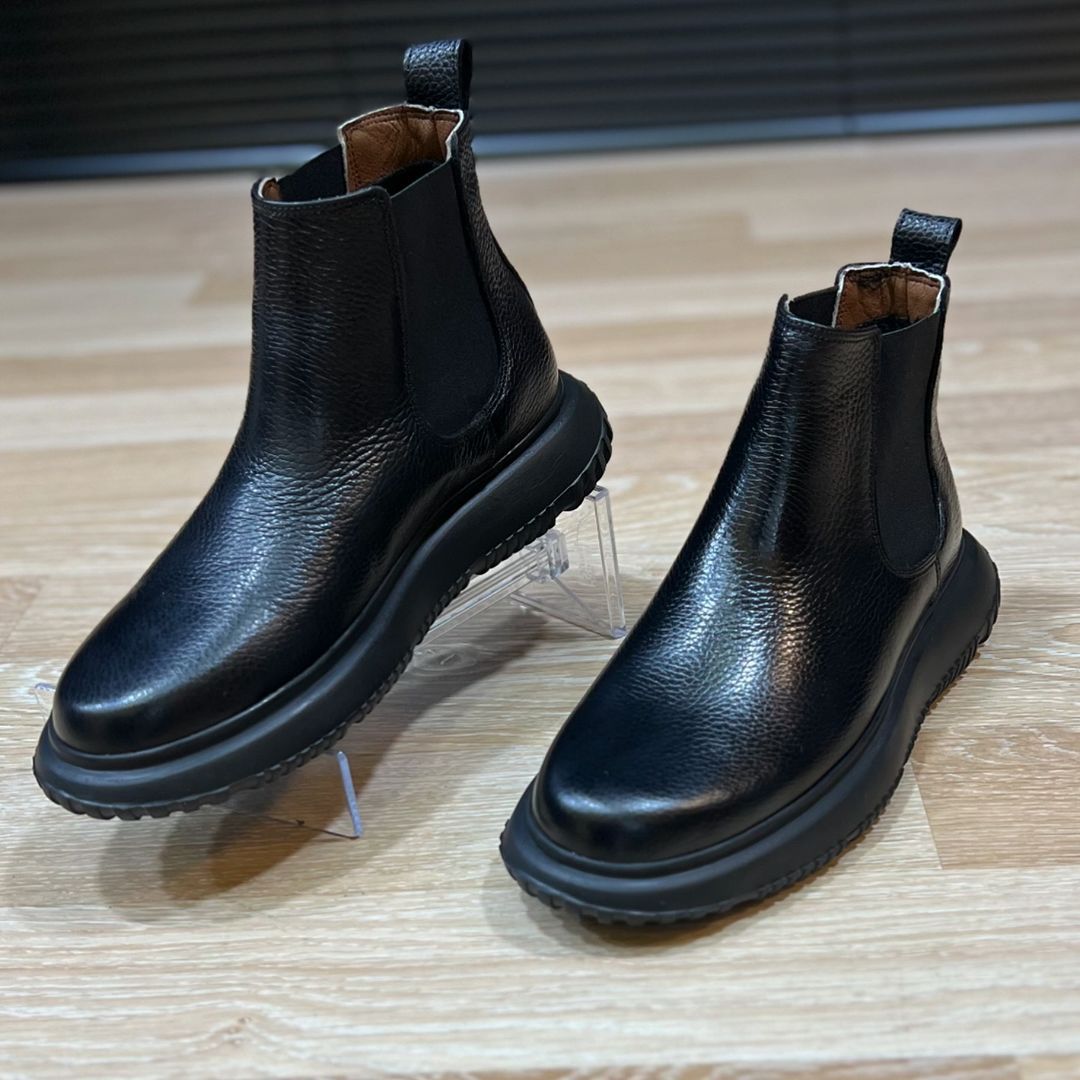 Genuine leather casual boots