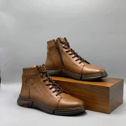 Men's full leather boots