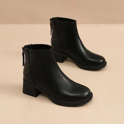 women's thick sole martin boots