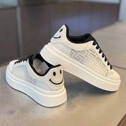 Breathable white shoes all-match thick-soled casual sneakers