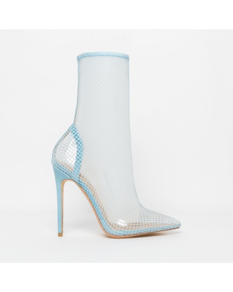 Diamond fishnet high heels