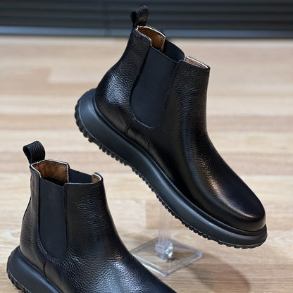 Genuine leather casual boots