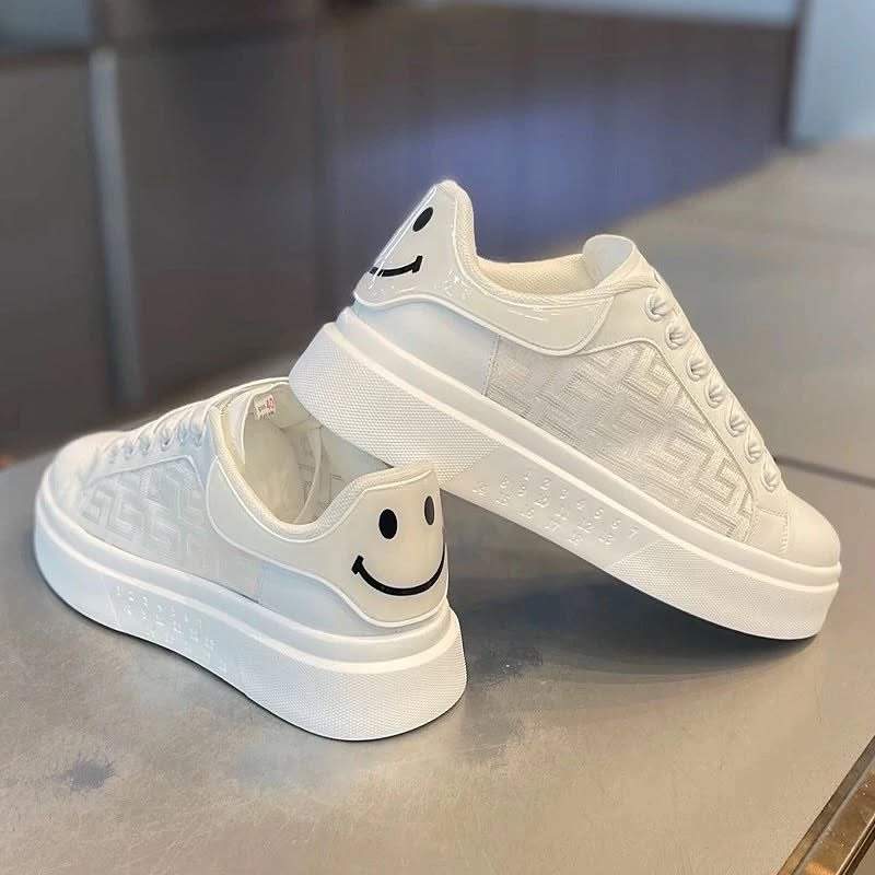 Breathable white shoes all-match thick-soled casual sneakers