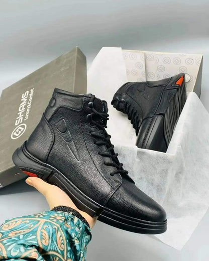 Men's full leather boots