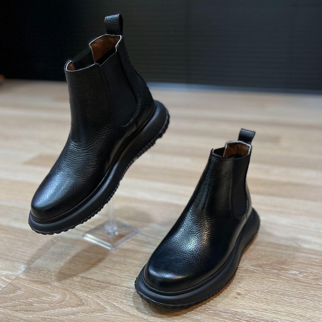 Genuine leather casual boots