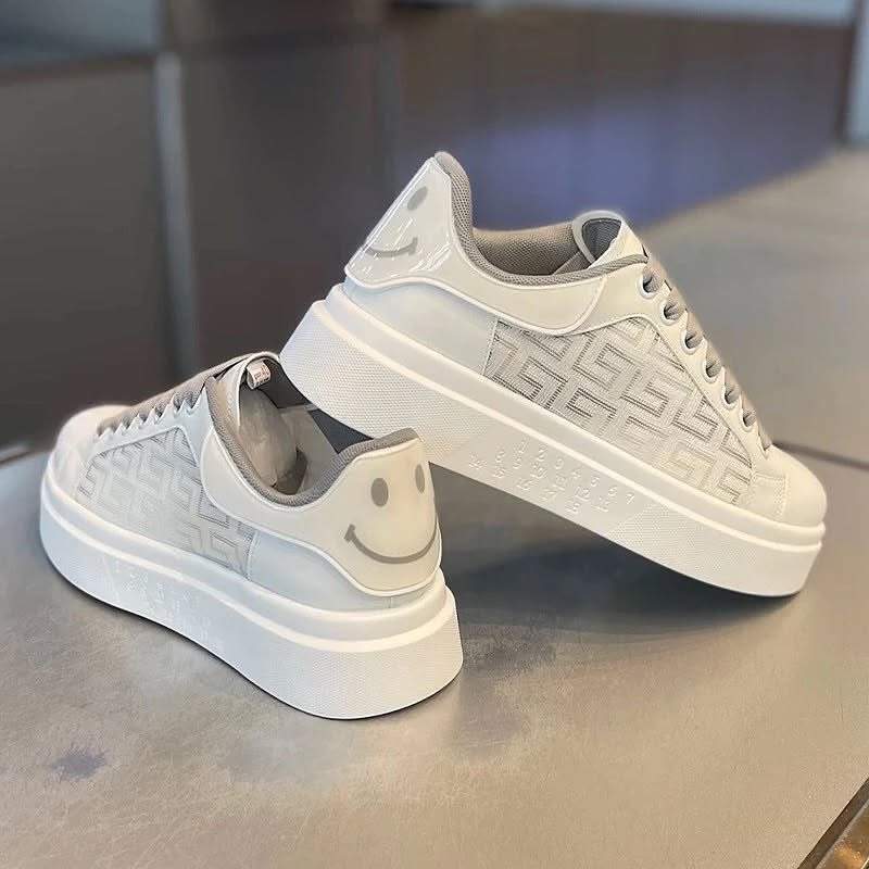 Breathable white shoes all-match thick-soled casual sneakers