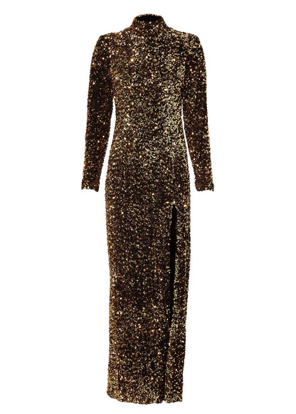 Victoria Sequin Maxi Dress