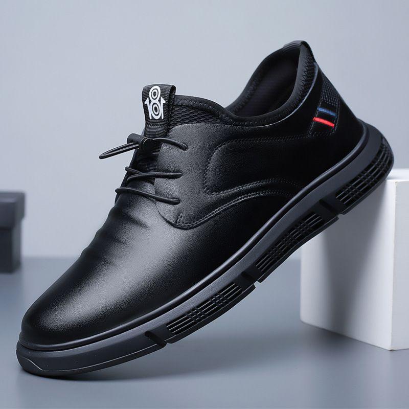 Men's stylish casual leather shoes comfortable soft leather