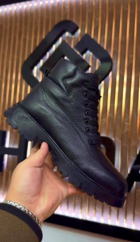 100% genuine leather handmade leather boots