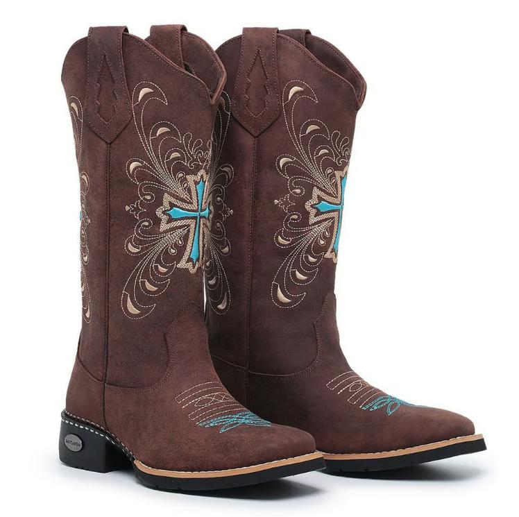 Texana Cruzmaltina Women's Boots Coffee/Green